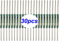 30pcs Reed Switch, Normally Open (N/O) Magnetic Induction Switch, Miniature Reed Contact (2mm x 14mm)