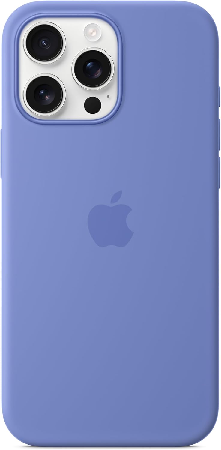 Apple iPhone 16 Pro Max Silicone Case with MagSafe and Camera Control: Lightweight Phone Case, Wireless Charging Compatible, Smooth Matte Finish; Periwinkle