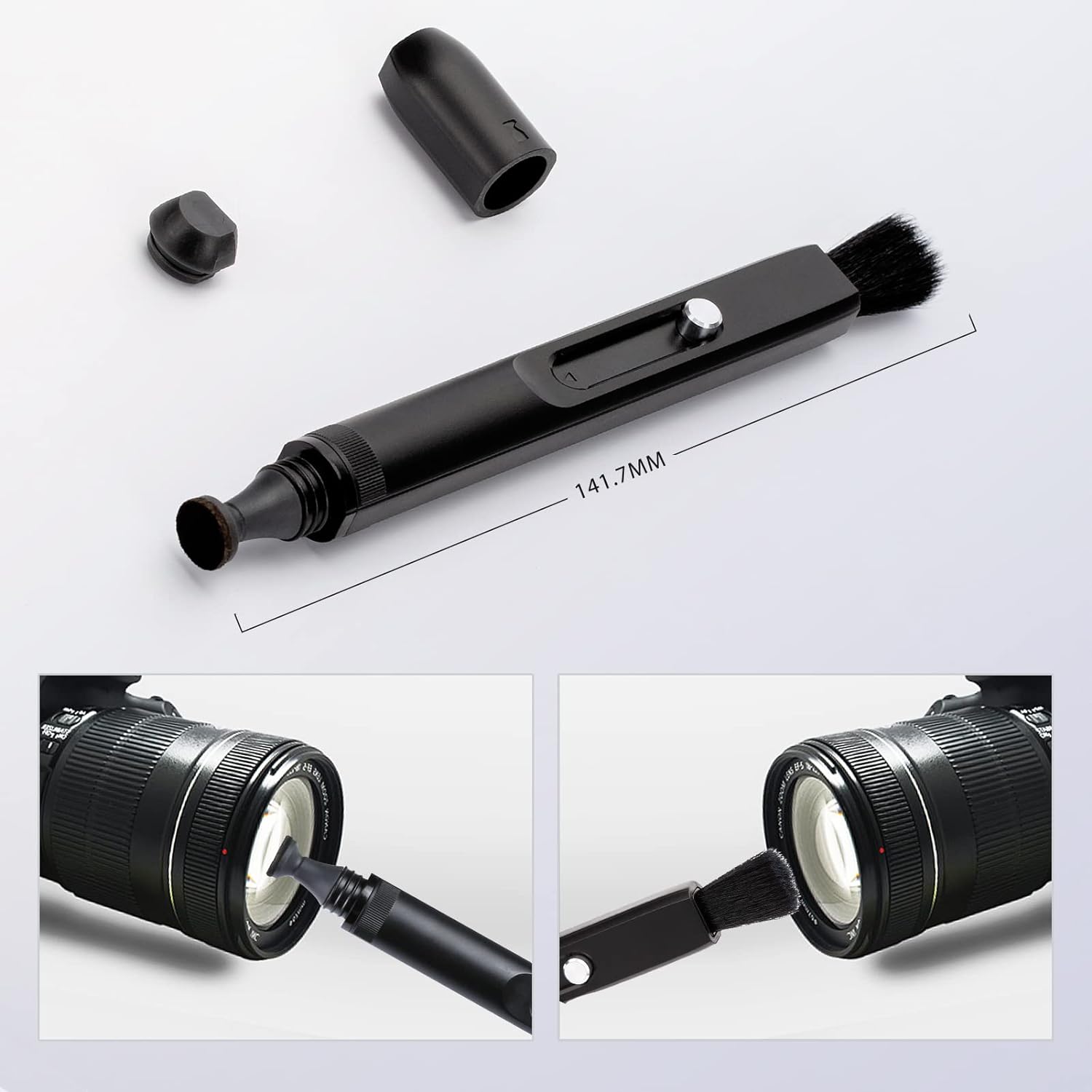 VSGO Professional Lens Cleaning Pen, Double-Ended Lens Brush with Soft Brush and Nano Optical Carbon for Camera, Optical Lenses, and Glasses(V-P01E)