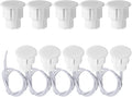 Recessed Door Contacts NC Security Alarm Window Sensors with Magnetic Reed Switch. 3⁄4 Inch Door Contact Position Switches DCS Work with All Access Control and Burglar Alarm Systems White 5pcs