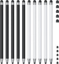 Stylus (10Pcs), Stylus Pen for Touchscreen, High Precision and Sensitivity Stylus Pen for iPad/iPhone/Samsung/Android Smartphone and Tablets, Compatible with All Capacitive Touch Screen (Black/White)