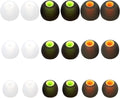 Silicone Earbud Tips Replacement - Fit Most In-Ear Earbuds (Inner Hole 3.8mm - 5.1mm) - 9 Pairs S M L