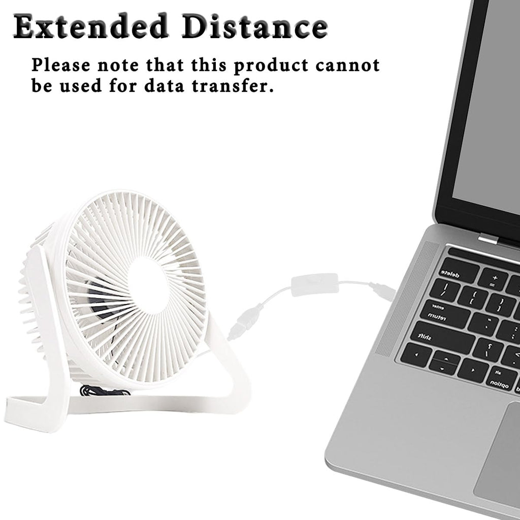 4PCS USB Power Switch Cable USB 2.0 A Male to Female Extension Cord On/Off Adapter with Inline Rocker Switch with Cable Ties for Driving Recorder Small Desk Lamp LED Strip (White)