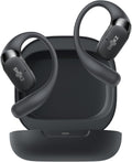 SHOKZ New OpenFit 2 Open-Ear Headphones, True Wireless Bluetooth Earphones with Microphone, Earhook Earbuds with 48 Hours of Playtime, Fast Charging, IP55 Water-Resistant, with Carrying Bag, Black