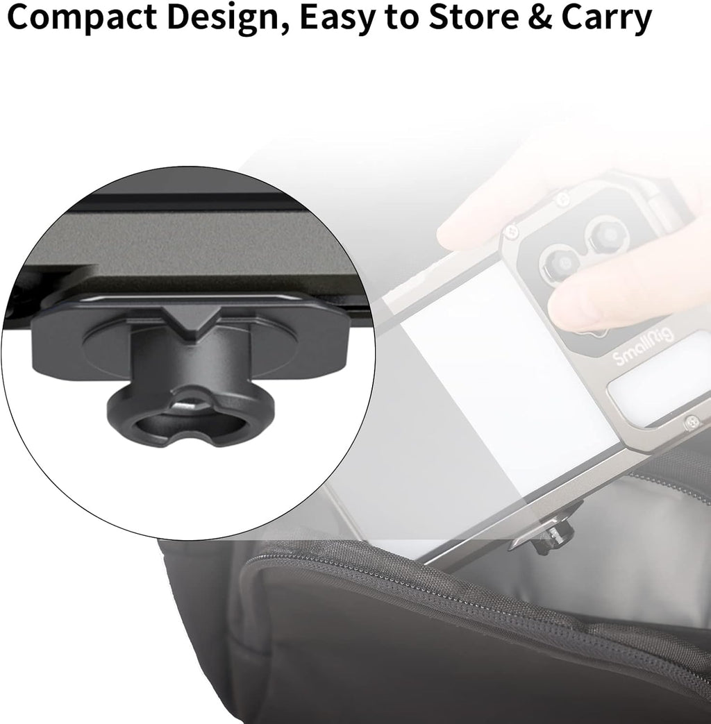 SmallRig Quick Release Plate with 1/4" Screw, HawkLock Quick Release Top Plate for Stabilizer, Action Camera, Monitor, LED Light, QR Top Plate for SmallRig HawkLock Quick Release System - 3730C