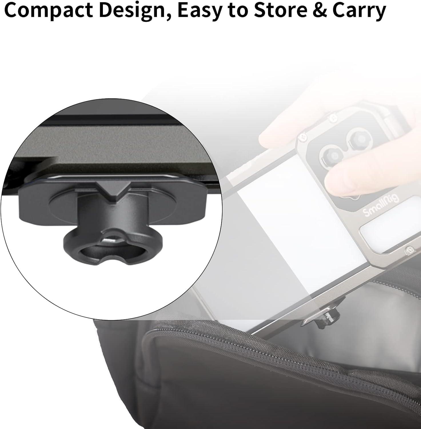 SmallRig Quick Release Plate with 1/4" Screw, HawkLock Quick Release Top Plate for Stabilizer, Action Camera, Monitor, LED Light, QR Top Plate for SmallRig HawkLock Quick Release System - 3730C