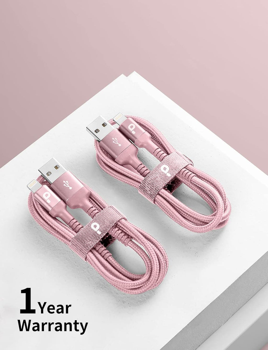 Long iPhone Charger 10FT, 2Pack Lightning Cable [Apple MFi Certified] iPhone Charger Cord USB to Lightning Cable Compatible with iPhone 14/13/12/11 Pro Max/XS MAX/XR/8/7/Plus/6S/5S/iPad (Pink)