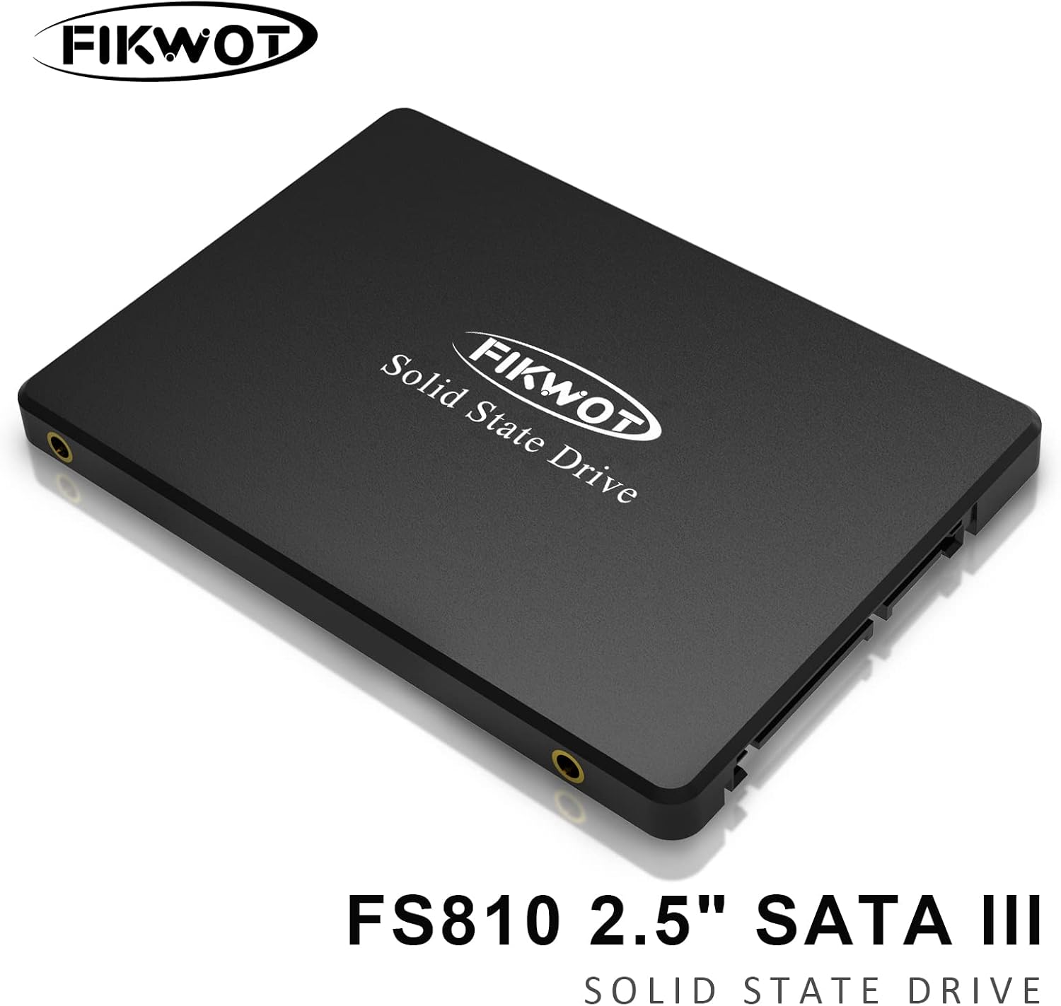 FS810 128GB SSD, 2.5" SSD SATA III 6Gb/s, Solid State Drives, Up to 560MB/s, 3D NAND TLC Flash, Internal SSD for Desktops and Laptops(Black)