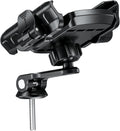 BRCOVAN Bike Fork Stem Phone Mount Holder [Camera Friendly] [1s Lock & Release] Adjustable Bicycle Headset Top Cap Cellphone Cradle with Solid Aluminum Mounting Base Fit 5.4'' - 7.2" Smartphones