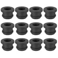 PATIKIL 11.5mm / 7/16 Inch Drill Hole,5/16 Inch ID Rubber Grommets, 12Pcs Top Hat Grommet for Wiring Eyelet Ring Gasket Automotive Firewall Cable Hole Plugs Wires Protection, Black