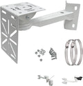L-Shape Dome Camera Bracket, Wall Ceiling Mount for Security Dome Cameras, Wall Mount,Corner (Vertical Pole Bracket+Hoop 7.8 in )
