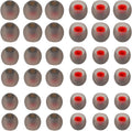 Replacement Earbud Tips Silicone Ear Tips for in- Ear Headphones Eartips Tips (Inner Hole from 3.8mm-5.5mm Earphones) Earbud Replacement Tips Earbuds Cap 18 Pairs S M L