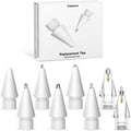 Inesore 8 Styles Replacement Tips for Apple Pencil Pro,Multiple Options Metal Durable Nibs Accessories for Apple Pencil Pro/2nd Generation/1st Gen/USB-C (8 Pack)