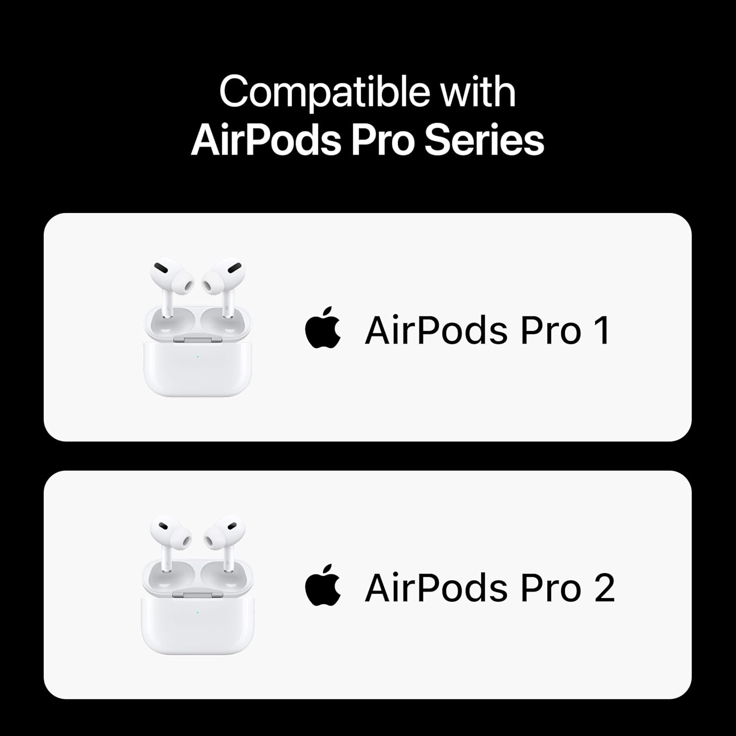 Premium Multi-Flange Eartips for AirPods Pro 1&2 (Large) – Always Fits, Never Slips