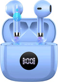 Wireless Earbuds Bluetooth 5.4 , Ear Buds LED Power Display Headphones 6D Stereo, Bluetooth Earbuds in-Ear Noise Cancelling Mic, 40H Playback Mini Case IP7 Waterproof Sports Earphones for Android iOS
