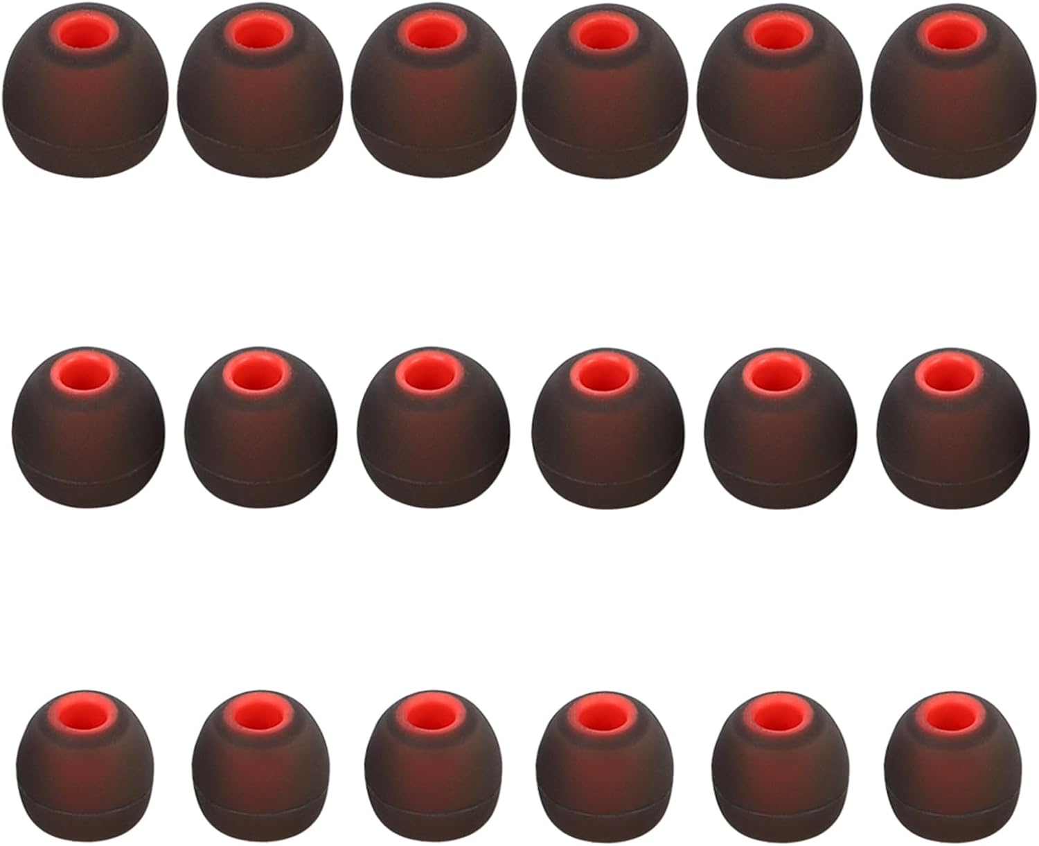 Earbud Replacement Tips Silicone Earbud Tips Ear Tips Fit for in-Ear Headphones (Inner Hole 3.8mm -5.1mm) Earbud Rubber Tips Earbud Covers 9 Pairs S/M/L