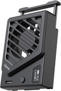 ULANZI Camera Cooling Fan Black New, Spring Telescopic Mounting Adjustable Mini Intelligent Cooling Fan Real-time Monitoring with Type-C Charging Port, Compatible with Sony Canon FUJIFILM Nikon