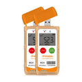 Frigga M2 2 Pack Reusable Temperature Humidity Data Logger USB Digital Refrigerator Thermometer Multi-Use Temperature Recorder High Accuracy 28800 Points PDF CSV Report