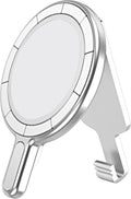 BAISRKE Magnetic Belt Clip Phone Holder, Strong Magnetic Waist Clip Compatible with Phone Cases, Portable & Versatile Accessory for Travel & Outdoor Use (Silvery)