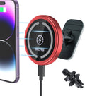 OHLPRO for iPhone 16 Magsafe Car Mount, Dashboard Magsafe Car Phone Holder Charger for 15 14 13 12 Pro/Pro Max/Plus/Mini,15W Fast Charging Vent Mount, Super Fashion & Hands Free, Red