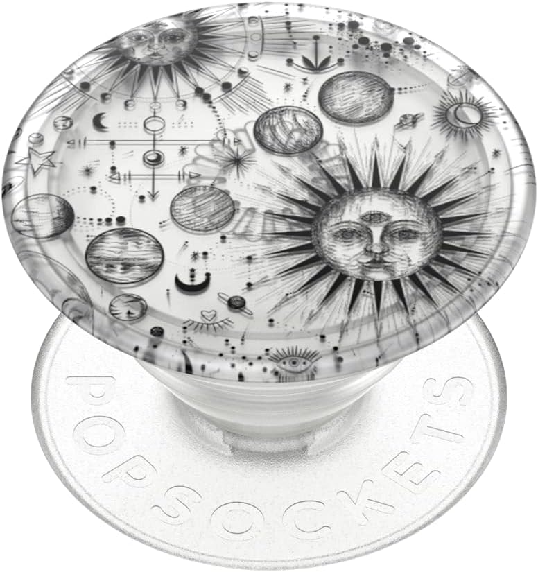 PopSockets Plant-Based Phone Grip with Expanding Kickstand, Adhesive Grip, Eco-Friendly - Cosmic Sun