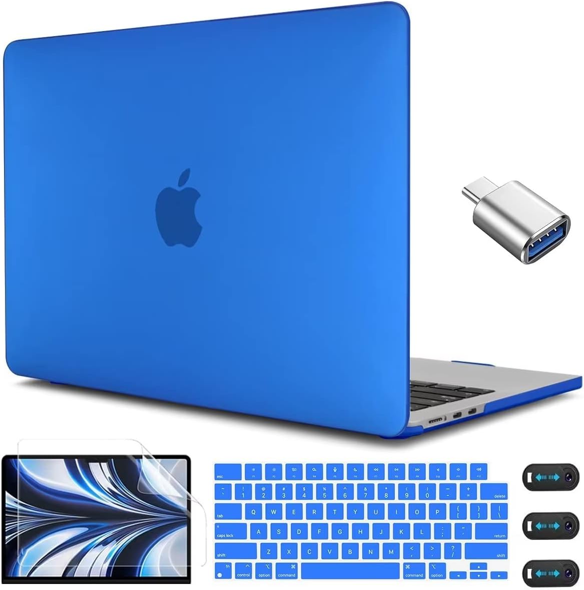 CISSOOK Compatible with MacBook Air 13.6 inch 2022 2023 2024 2025 Release M2 Model A2681 M3 A3113 A3240 M4, Plastic Hard Shell Case for MacBook Air 13.6 inch with Liquid Retina Display Touch ID