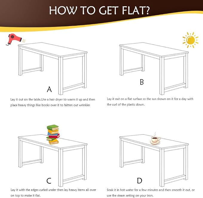 Rectangular Plastic Tablecloth Cover 1.5mm Thick Clear PVC Table Cloth Protector - Image 6