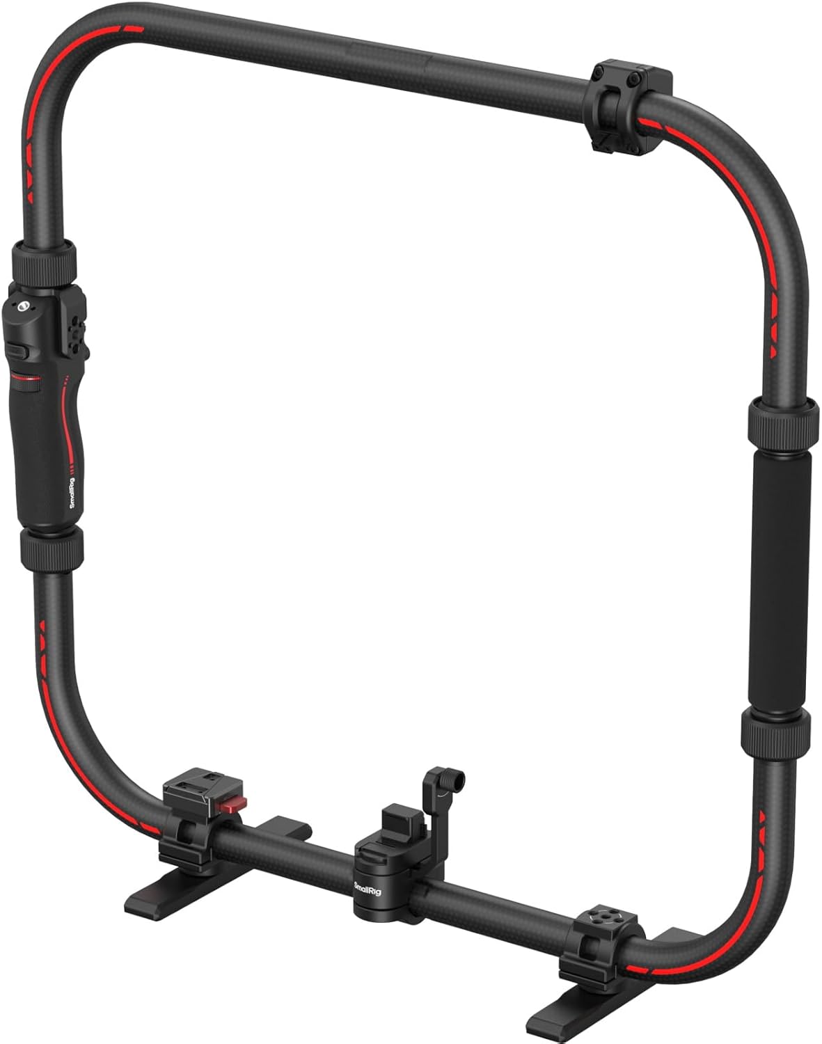 SMALLRIG Stabilizer Handheld Ring Grip for DJI RS 2 / RS 3 Pro/RS 4 / RS 4 Pro Gimbal, Supports Various Controls, Integrated Foldable Design, Max Load 17.6 lb - 4328