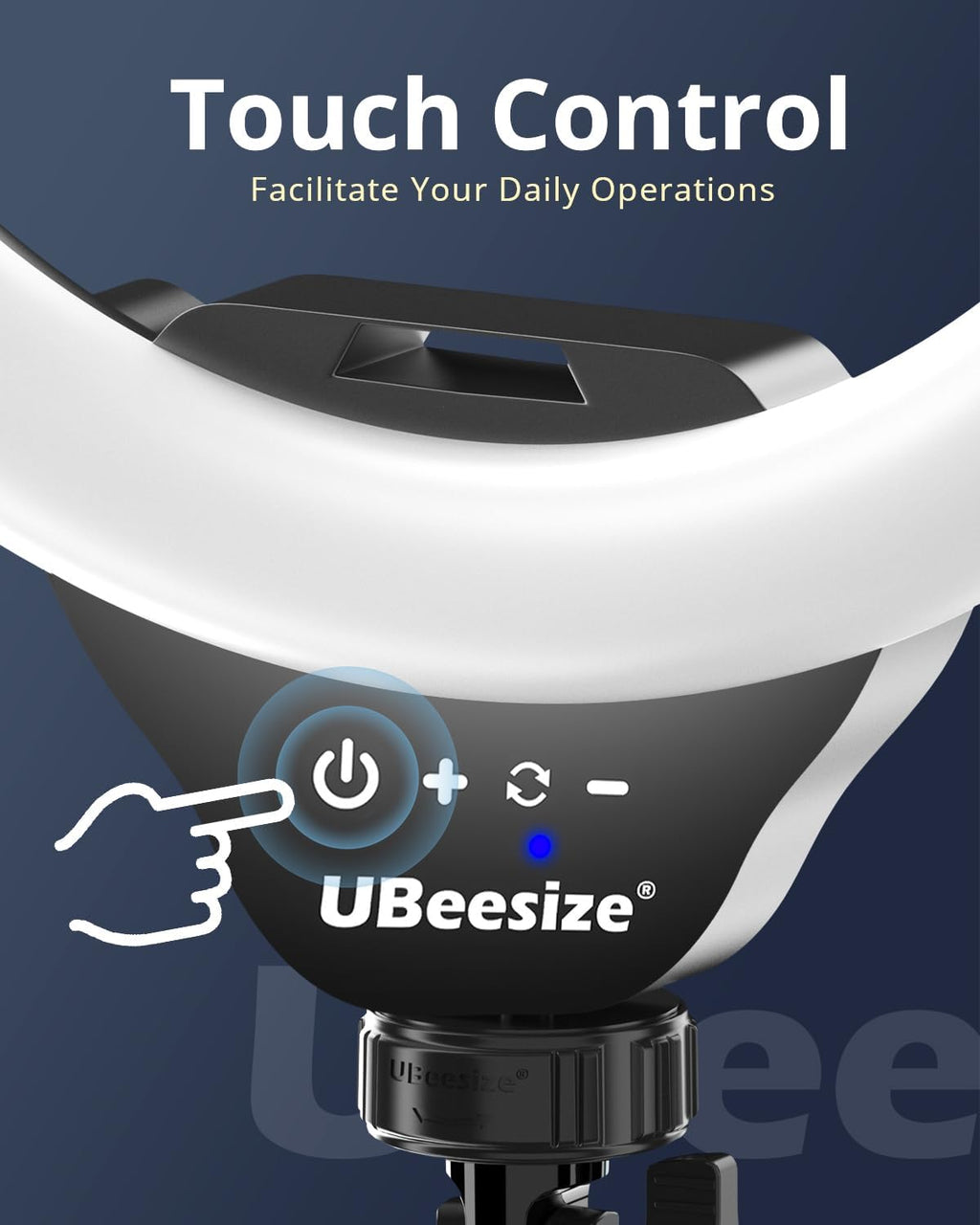 UBeesize 12'' Selfie Ring Light with 62’’ Tripod Stand for Video Recording, Live Streaming(YouTube, Instagram, TIK Tok), Compatible with Phones, Cameras and Webcams