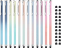 Stylus Pens for Touch Screens 12 Pack Linfanc Stylus Pen for iPad High Sensitivity and Precision Capacitive Stylus Pen for iPhone All Touch Screens Devices, Extra 24 Replacement Tips