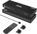 TESmart 16×1 HDMI Switch 16 in 1 Out 4K HDMI Switcher with IR Remote 4K@60hz 16 Port HDMI Switch Box HDCP 2.2,Auto Switch,19-inch Rack-Ears Mount,LAN Port Control,Auto Scan Switch