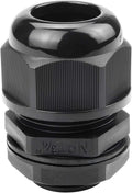 XHF 2 Pcs 3/4" IP68 Strain Relief Nylon Cord Grip NPT Cable Glands Adjustable UL Listed and RoHS Compliant (Black)