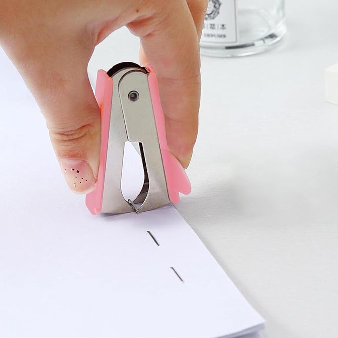 Pink Stapler Removal Tool, Staple Puller, Modern Plastic Stapler Remover - Image 2