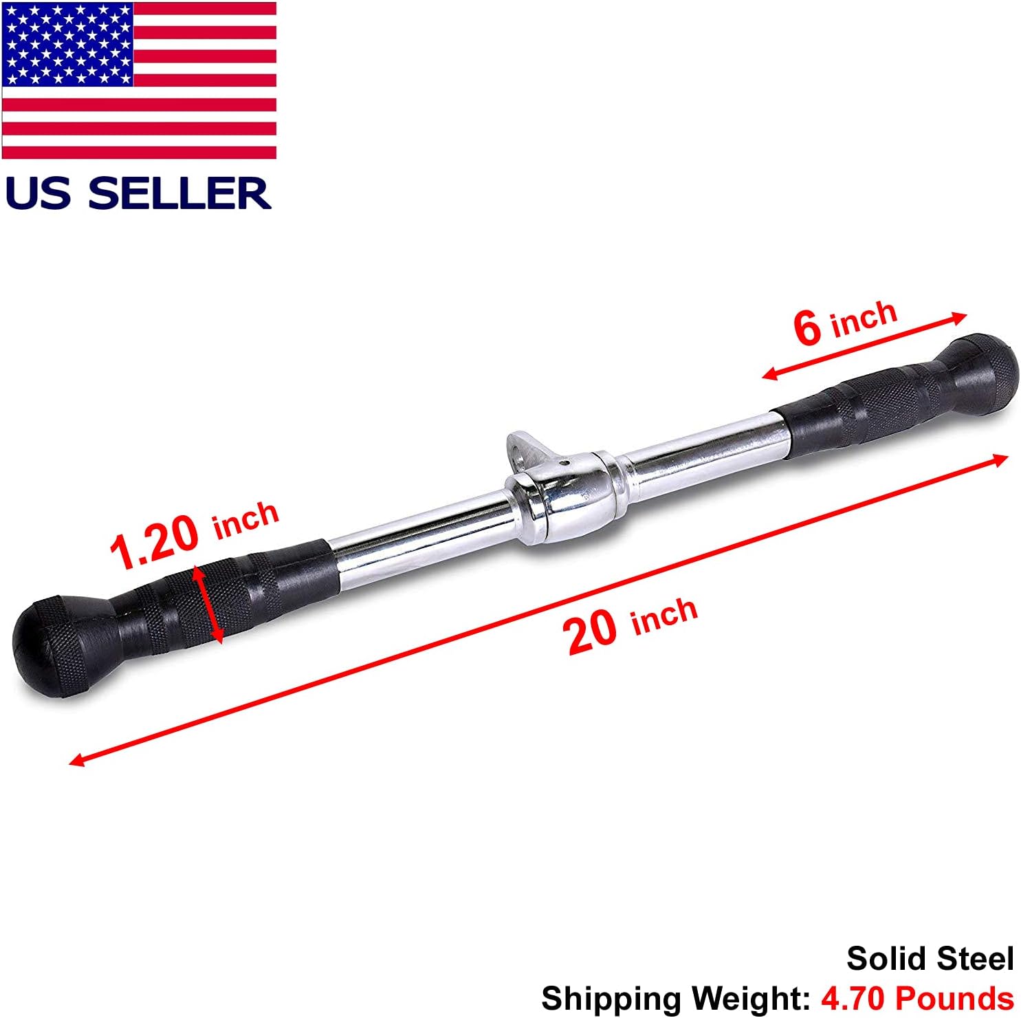 FITNESS MANIAC Strength Training Gym Accessories Home Gym Cable Attachments Exercise Machine Equipment Pull Press Down Accessory