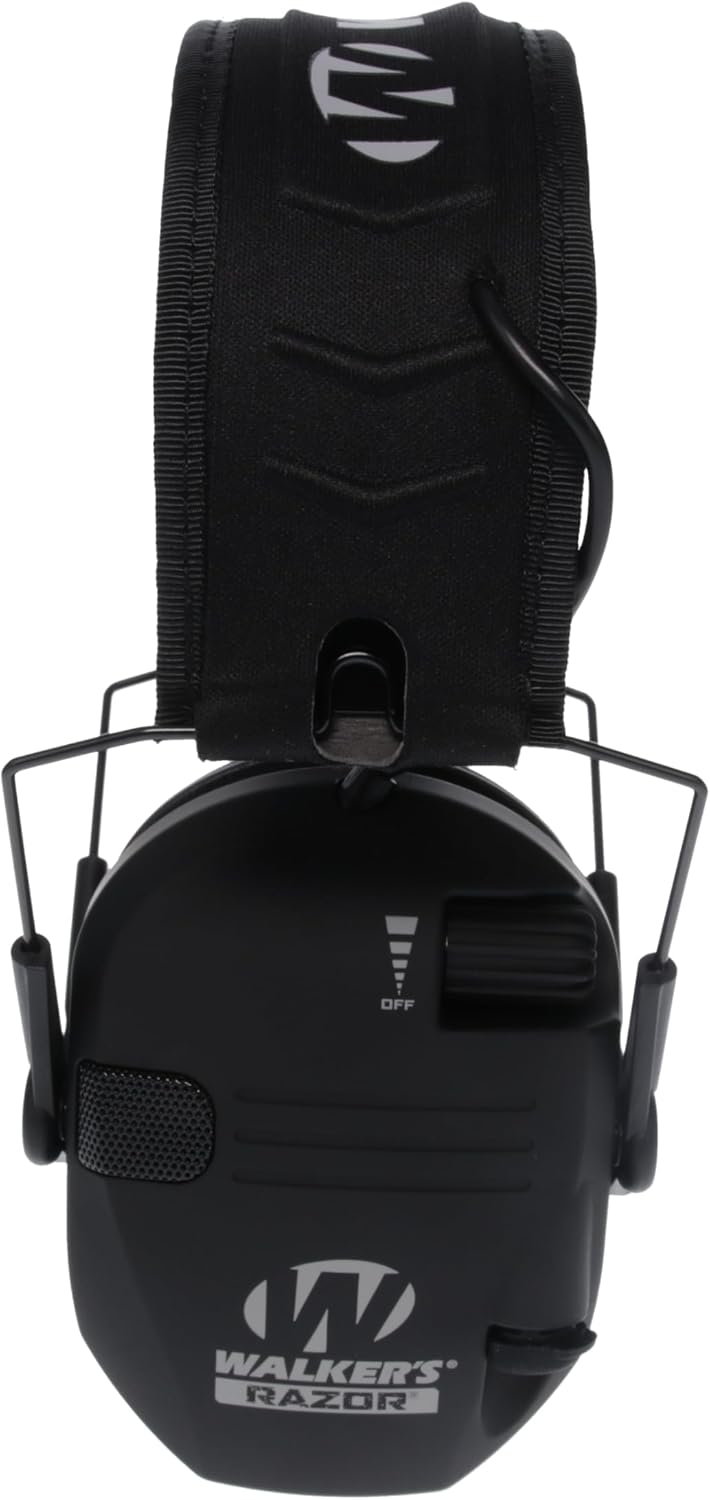 Walker's Razor Slim Ultra Low Profile Compact Design Adjustable Range Shooting Hunting Hearing Protection Electronic Earmuffs