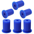 6pc Starlink Cable Grommet 1" Silicone Waterproof Wall Hole Pass Through Split Cable Bushings for TV Wire Ethernet Cord, Starlink Cable Routing Kit Accessories, 38mm/1.5" Ht, Blue