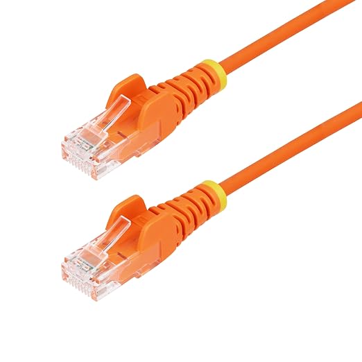 StarTech.com 20ft Orange Slim CAT6 Ethernet Cable, Snagless RJ45, 28AWG Pure by StarTech