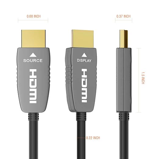 RUIPRO 8K Fiber Optic HDMI 2.1b Cable 10 Feet 48Gbps 8K60Hz 4K120Hz Dynamic HDR - Image 7