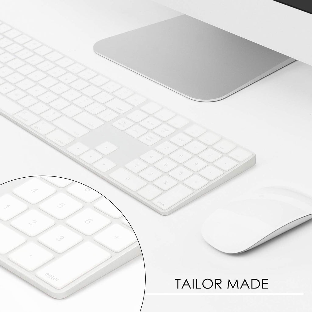 Allinside Transparent Cover for Apple iMac Magic Keyboard with Numeric Keypad MQ052LL/A A1843 US Layout