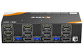 USB 3.0 KVM Switch 3 Monitors 3 Computers Displayport HDMI, Triple Monitor KVM Switch 8K@60Hz 4K@144Hz for 3 Computers Share Mouse Keyboard, Wired Remote and Power Adapter