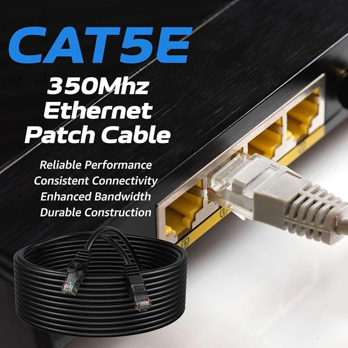 Cables Direct Online Cat5e 5FT Network Ethernet Patch Cable, 350Mhz Internet - Image 2