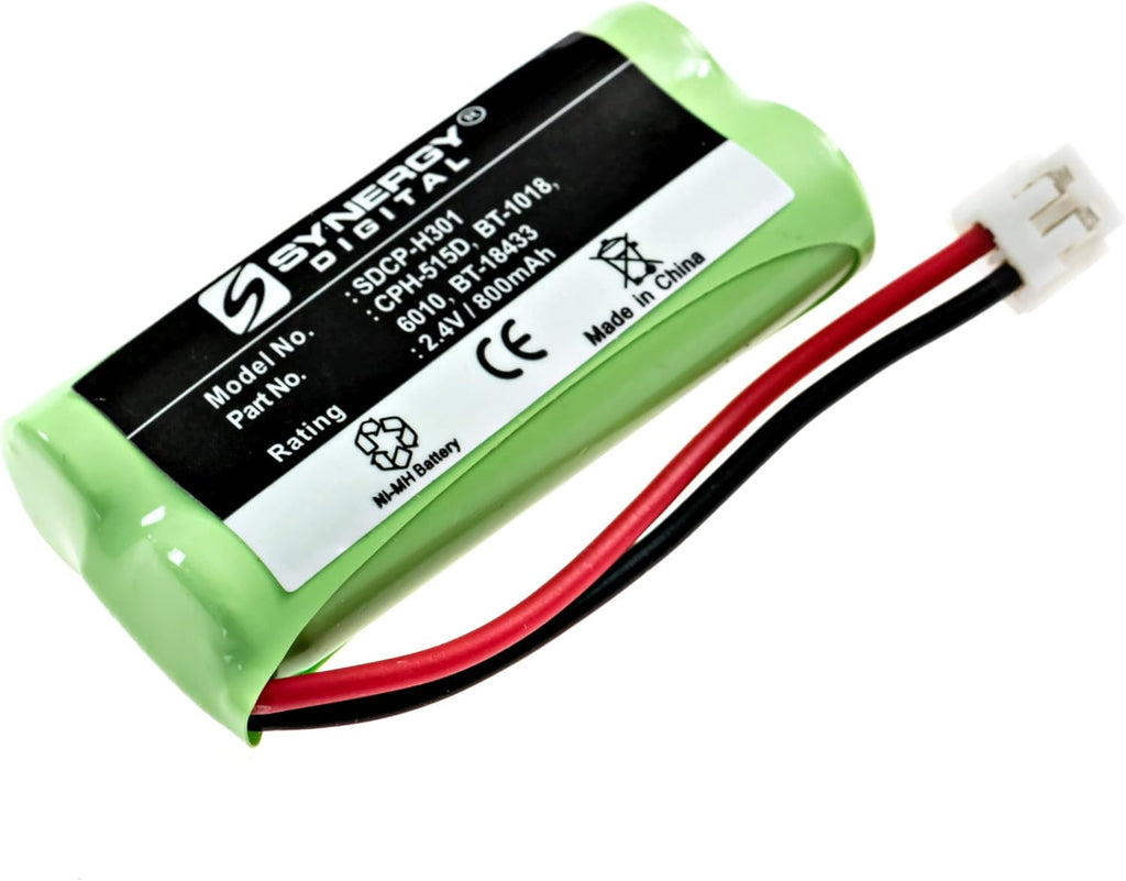 Synergy Digital Cordless Phone Battery, Compatible with AT&T-Lucent SL82218 Cordless Phone Includes: 2 x SDCP-H301 Batteries