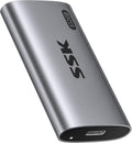 SSK 512GB SSD External Hard Drive, Portable SSD Up to 550MB/s Fast Solid State Drives External, USB 3.2 Gen2 for iPhone 15/16 Pro, Win, Mac, Android with LED Light, Trim, Smart Supported