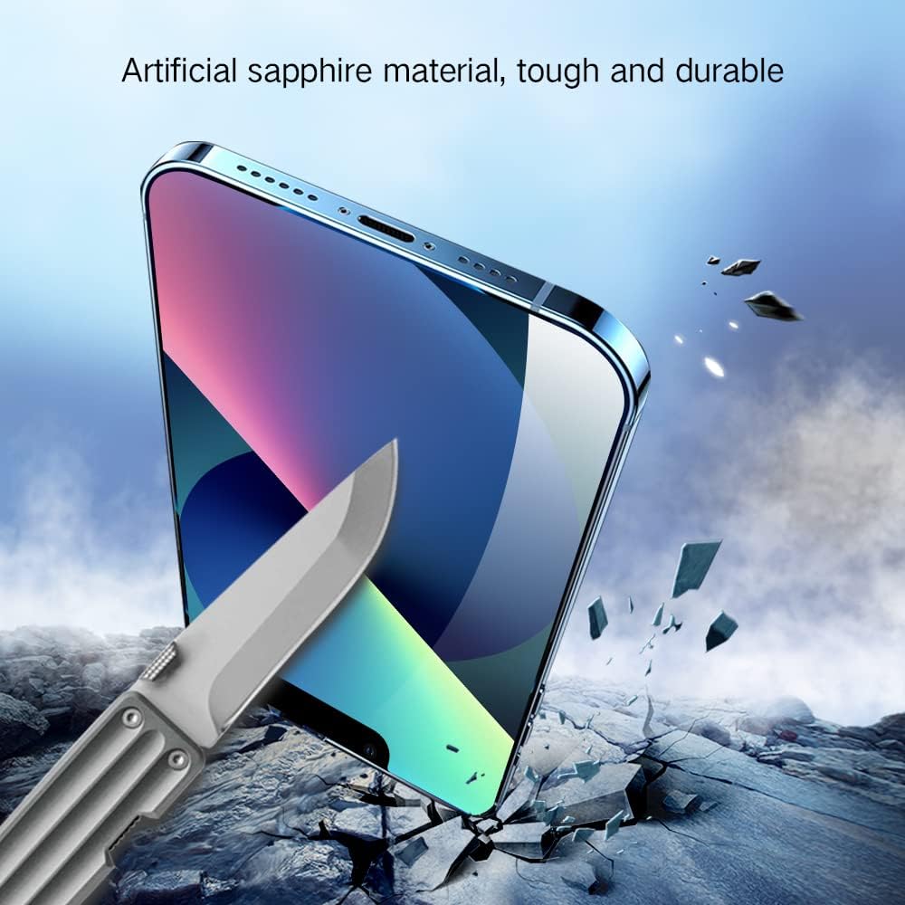 PERFECTSIGHT 2 Pack Anti Blue Light Screen Protector Compatible with iPhone 14 Plus, iPhone 13 Pro Max, [Eye Protection Relieve Eye Strain] HD Clear Blue Light Blocking Tempered Glass