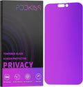 Compatible for iPhone 14 Pro Max Privacy Screen Protector Tempered Glass 6.7 inch Display, Gradient Colorful Anti Spy Light HD Easy Installation