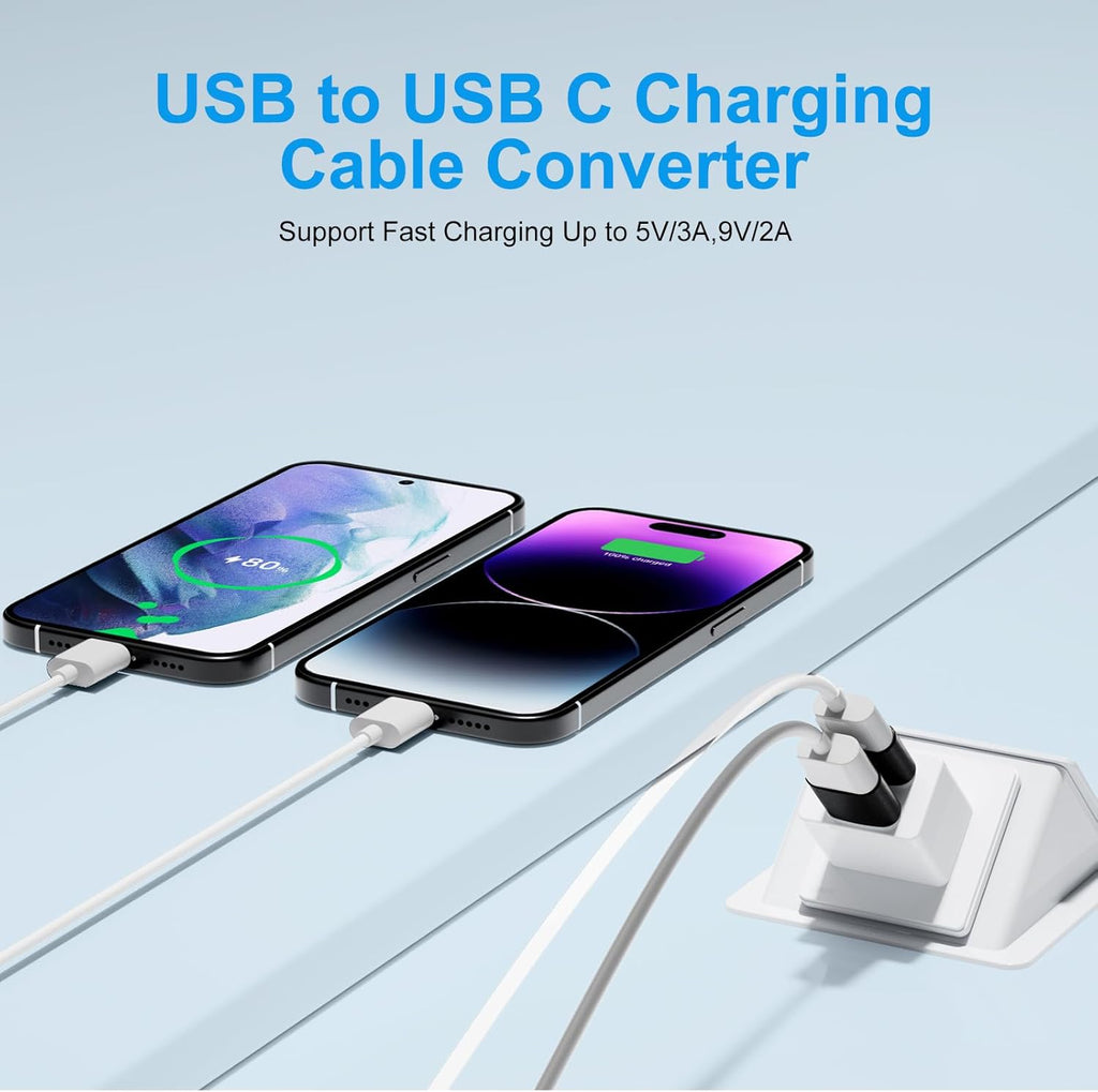 USB A to USB C Adapter 20 Pack,USB to USBC Adapter,USBA Male OTG Adapters,Type C Female Converter for iPhone,iPad,MacBook,Samsung Galaxy,Black