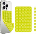 1 Pack Silicone Suction Cup Phone Case Mount Double Sided, Phone Accessories Hands-Free Strong Grip Holder for Selfies and Videos, Silicon Phone Stand Sticky for iPhone and Android Green