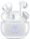 Wireless Earbuds, Bluetooth Ear Buds Headphones with LED Charging Case, Deep Bass Stereo Sound, 40 Hours Playtime, IP7, Lightweight in-Ear Earphones for iPhone Android Sports Workout