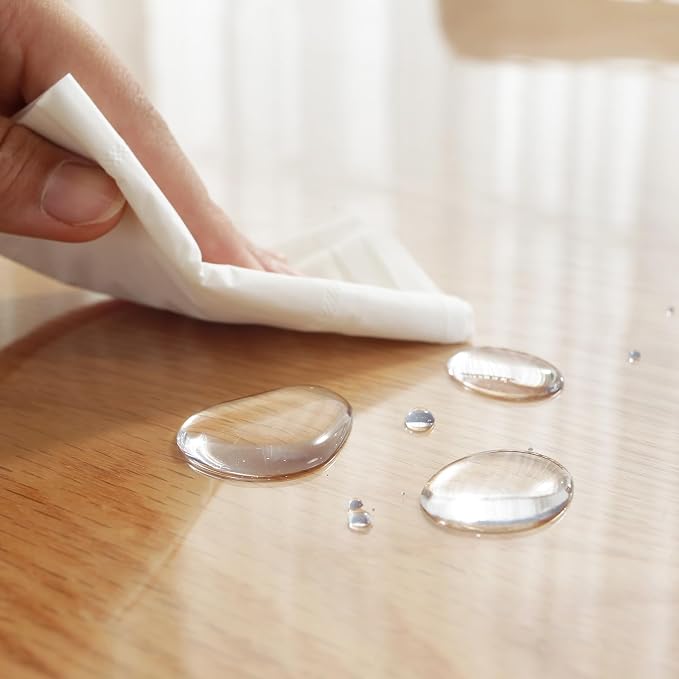 LovePads Clear Table Cover Protector, 54 x 72 Inch 2mm Thick Plastic Table Cover - Image 7