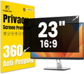 F FORITO 23 Inch 16:9 360°Privacy Screen Protector for Computer Monitor, Removable Eye Protection Anti Blue Light Anti Glare Computer Screen Privacy Shield for 23" Widescreen Monitors